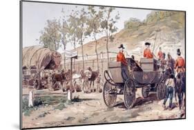 The Royal Carriage of Leopold I of Belgium Circa 1830, 1886-Armand Jean Heins-Mounted Giclee Print