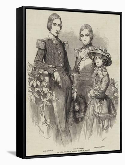 The Royal Children of Belgium-Charles Baugniet-Framed Stretched Canvas