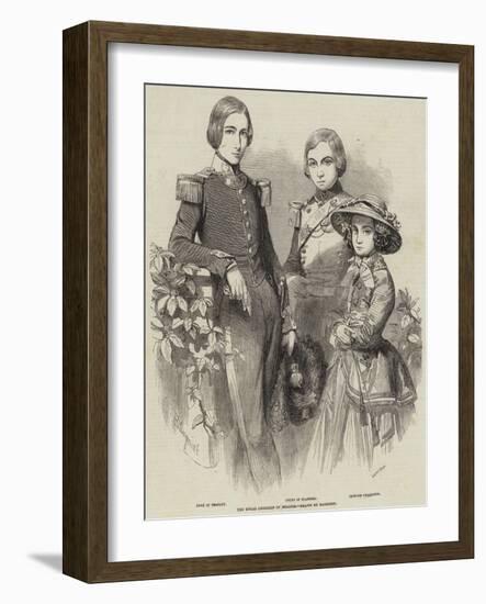 The Royal Children of Belgium-Charles Baugniet-Framed Giclee Print