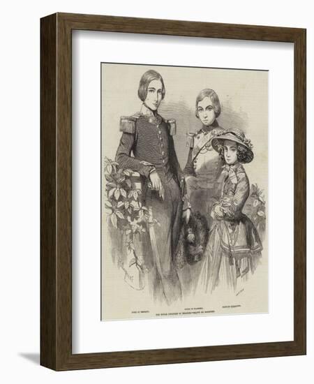 The Royal Children of Belgium-Charles Baugniet-Framed Giclee Print