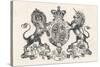 The Royal Coat of Arms of Queen Victoria-null-Stretched Canvas