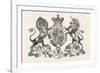 The Royal Coat of Arms of Queen Victoria-null-Framed Photographic Print