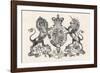 The Royal Coat of Arms of Queen Victoria-null-Framed Photographic Print