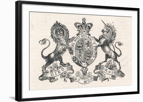 The Royal Coat of Arms of Queen Victoria-null-Framed Photographic Print