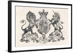 The Royal Coat of Arms of Queen Victoria-null-Framed Photographic Print