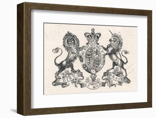 The Royal Coat of Arms of Queen Victoria-null-Framed Photographic Print