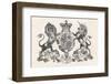 The Royal Coat of Arms of Queen Victoria-null-Framed Photographic Print