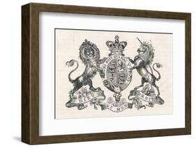 The Royal Coat of Arms of Queen Victoria-null-Framed Photographic Print