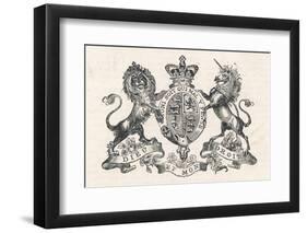 The Royal Coat of Arms of Queen Victoria-null-Framed Photographic Print