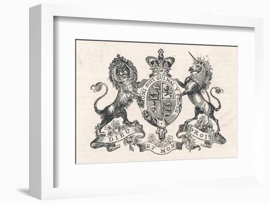 The Royal Coat of Arms of Queen Victoria-null-Framed Photographic Print