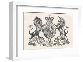 The Royal Coat of Arms of Queen Victoria-null-Framed Photographic Print