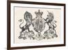 The Royal Coat of Arms of Queen Victoria-null-Framed Photographic Print