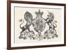 The Royal Coat of Arms of Queen Victoria-null-Framed Photographic Print