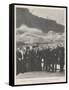 The Royal Colonial Tour, the Duke and Duchess of Cornwall at Niagara Falls, 13 October-null-Framed Stretched Canvas