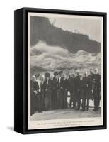 The Royal Colonial Tour, the Duke and Duchess of Cornwall at Niagara Falls, 13 October-null-Framed Stretched Canvas