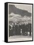 The Royal Colonial Tour, the Duke and Duchess of Cornwall at Niagara Falls, 13 October-null-Framed Stretched Canvas