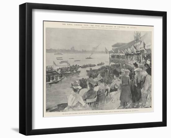 The Royal Colonial Tour, the Duke and Duchess of Cornwall at Ottawa-Henry Charles Seppings Wright-Framed Giclee Print