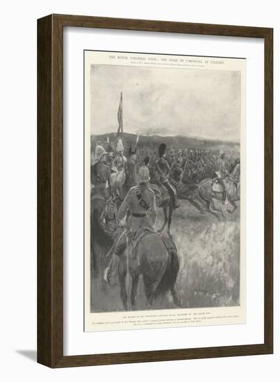 The Royal Colonial Tour, the Duke of Cornwall at Calgary-Henry Charles Seppings Wright-Framed Giclee Print
