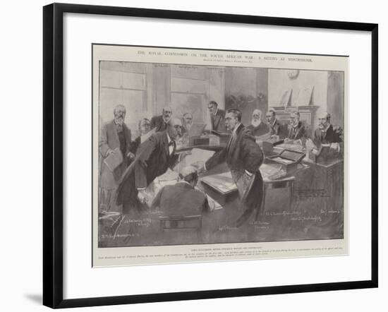 The Royal Commission on the South African War, a Sitting at Westminster-Thomas Walter Wilson-Framed Giclee Print