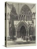 The Royal Courts of Justice, the Principal Entrance from the Strand-Frank Watkins-Stretched Canvas