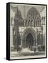 The Royal Courts of Justice, the Principal Entrance from the Strand-Frank Watkins-Framed Stretched Canvas