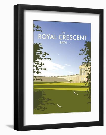 The Royal Crescent - Dave Thompson Contemporary Travel Print-Dave Thompson-Framed Art Print
