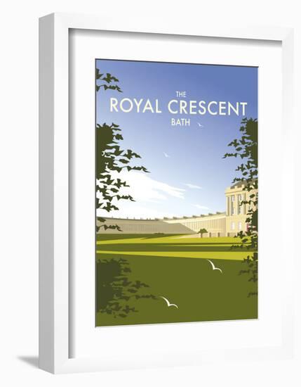 The Royal Crescent - Dave Thompson Contemporary Travel Print-Dave Thompson-Framed Art Print