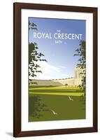 The Royal Crescent - Dave Thompson Contemporary Travel Print-Dave Thompson-Framed Giclee Print