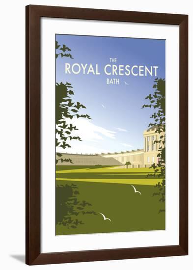 The Royal Crescent - Dave Thompson Contemporary Travel Print-Dave Thompson-Framed Giclee Print