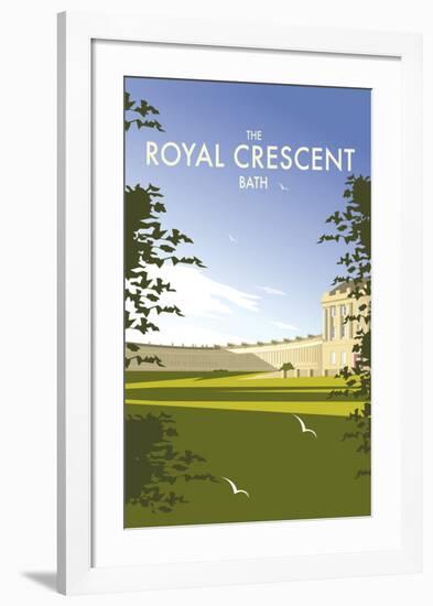 The Royal Crescent - Dave Thompson Contemporary Travel Print-Dave Thompson-Framed Giclee Print