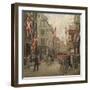 The Royal Danish Lifeguards Marching Through Ostergade, Copenhagen-Paul Gauguin-Framed Giclee Print