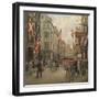 The Royal Danish Lifeguards Marching Through Ostergade, Copenhagen-Paul Gauguin-Framed Giclee Print