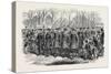 The Royal Drawingroom: Yeomen of the Guard Marching to Buckingham Palace Uk 1869-null-Stretched Canvas