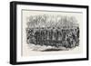 The Royal Drawingroom: Yeomen of the Guard Marching to Buckingham Palace Uk 1869-null-Framed Giclee Print