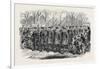 The Royal Drawingroom: Yeomen of the Guard Marching to Buckingham Palace Uk 1869-null-Framed Giclee Print