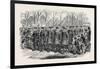 The Royal Drawingroom: Yeomen of the Guard Marching to Buckingham Palace Uk 1869-null-Framed Giclee Print