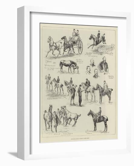 The Royal Dublin Society's Horse Show-null-Framed Giclee Print