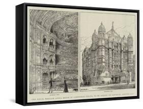 The Royal English Opera House in Cambridge Circus, to Be Opened on Saturday, 31 January-Henry William Brewer-Framed Stretched Canvas