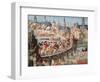 The Royal Entry Festival of Henri II (1519-59) into Rouen, 1st October 1550-French-Framed Giclee Print