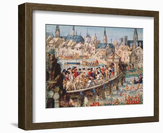 The Royal Entry Festival of Henri II (1519-59) into Rouen, 1st October 1550-French-Framed Premium Giclee Print