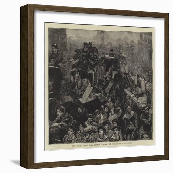 The Royal Entry into London, after the Procession Had Passed-null-Framed Giclee Print