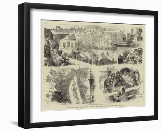 The Royal Entry into London, What We Saw from the Roof of the Horse Guards-Sydney Prior Hall-Framed Giclee Print
