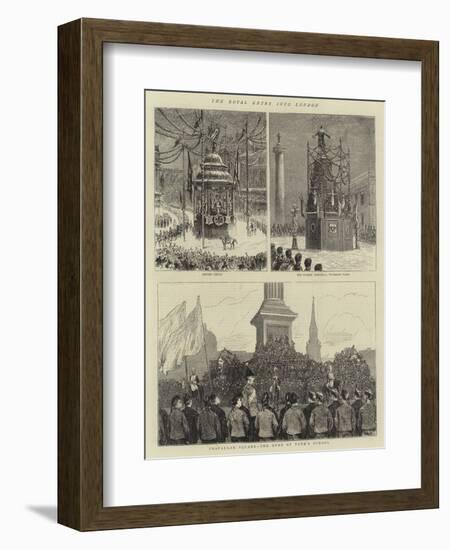 The Royal Entry into London-null-Framed Giclee Print