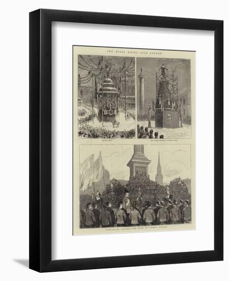 The Royal Entry into London-null-Framed Giclee Print