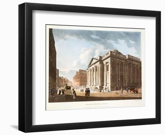 The Royal Exchange, Dublin, 1792-James Malton-Framed Giclee Print