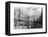 The Royal Exchange, London, 19th Century-J Woods-Framed Stretched Canvas