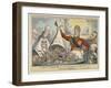 The Royal Extinguisher, or the King of Brobdingnag and the Lilliputians, 1821-George Cruikshank-Framed Giclee Print