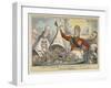 The Royal Extinguisher, or the King of Brobdingnag and the Lilliputians, 1821-George Cruikshank-Framed Giclee Print