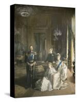 The Royal Family at Buckingham Palace, 1913-Sir John Lavery-Stretched Canvas