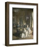 The Royal Family at Buckingham Palace, 1913-Sir John Lavery-Framed Giclee Print